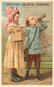The drinker by French School