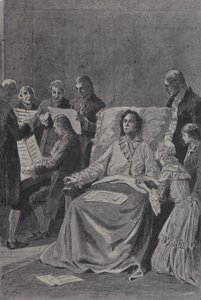 The Dying Wolfgang Amadeus Mozart Listening to His Friends Performing His Cantata 