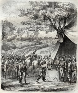 The end of the Vendee war - Hoche signs a treaty with the Bretons - French Revolution - The pacification of the Vendee - Accords de la Mabilais, 20 April 1795 - signed between General Hoche and the Chouan leaders - Signature of the Treaty of the Mabilais by French School