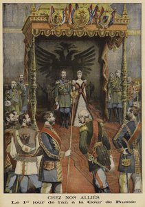 The first day of the new year at the Imperial Court of Russia by French School