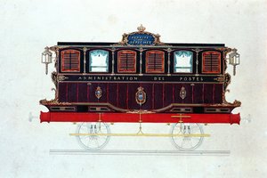The first mail-van in France