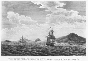 The frigates of La Perouse at the island of Maui