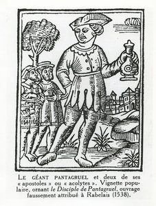 The giant Pantagruel and two of his apostles, from 
