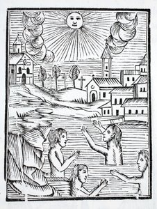 The Healing Waters of Alise, Bourgogne, the Deathplace of Saint Reine, are Visited by the Sick by French School