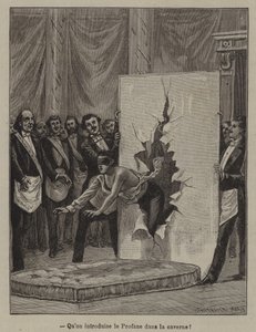 The introduction of the candidate into the cavern
