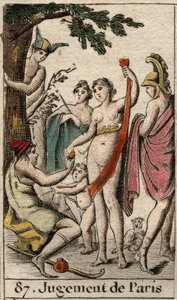 The Judgment of Paris, the Shepherd Paris Must Choose to Whom He Will Give the Golden Apple to Designate the Most Beautiful of the Three Goddesses, Athena, Aphrodite or Hera