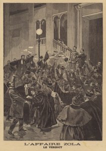 The libel trial of Emile Zola by French School