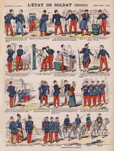 The life of a French infantry soldier by French School
