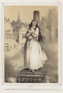 The martyrdom of Joan of Arc by French School