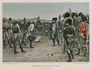 The Meeting of Napoleon and Mack by French School
