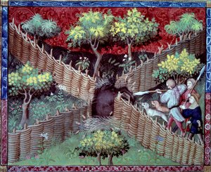 The miniature wild boar hunt taken from 