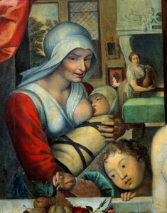 The nurse with the child (detail) by French School