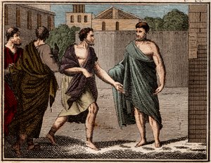 The Ostracism of Aristides the Just by French School