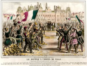 The people had the City Hall when the provisional government was appointed on 24/02/1848. Among the members of this government Pierre Marie de Saint-Georges, Adolphe Cremieux, Francois Arago, Armand Marrast, Louis Antoine Garnier-Pages by French School