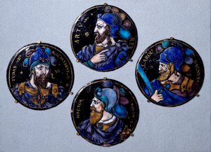 The Valiant Hector, Trojan Hero, Judas Maccabee, Charlemagne by French School