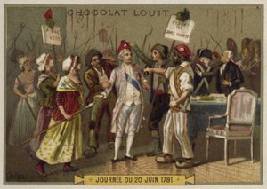 The sans-culottes invade the Tuileries Palace, 20 June 1792 by French School