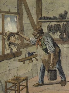 The Shoemaker Marked the Hours on the Figure of Little Jeannot by French School
