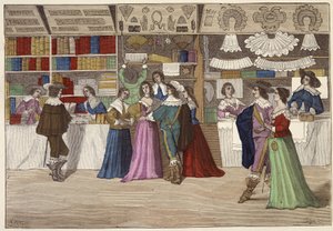 The Shops of the Courthouse Gallery in the 17th Century by French School