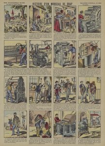 The story of a piece of woollen cloth by French School