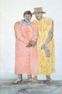 The Two Kings of Bora Bora, Illustration from the Journey of Louis I Duperrey