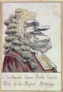 The very honourable Edmund Burke, private adviser to His Majesty, the British king, French caricature