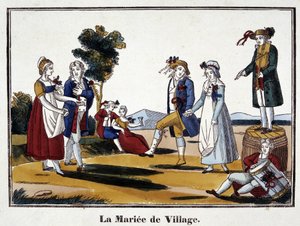 The village bride - imagery of Epinal