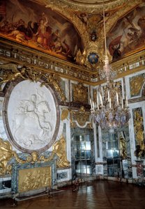 The War Salon at the Palais de Versailles by French School