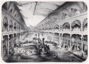 The water gymnasium of the Champs-Elysees at Paris, 1847 by French School