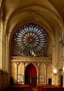 The West Rose Window (rose window - internal) by French School