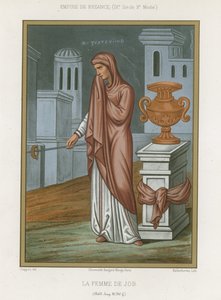 The wife of Job by French School