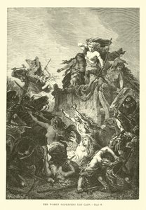 The Women Defending the Cars by French School