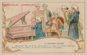 The young Beethoven at the piano