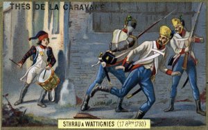 The young drummer Sthrau fell heroically during the Battle of Wattignies on October 16