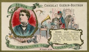 Thomas Edison, American inventor by French School