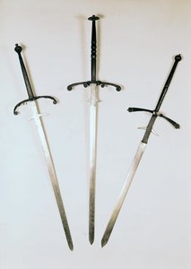 Three two-handed swords, 1570
