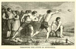 Throwing the Stone in Appenzell by French School
