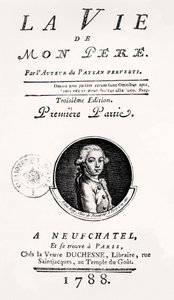 Titlepage of "La Vie de Mon Pere", 1788 by French School
