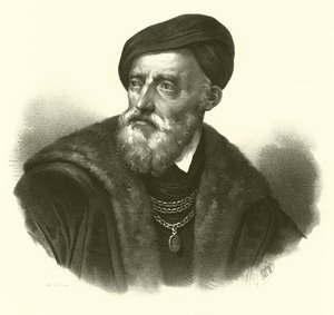 Tiziano Vecelli or Tiziano Vecellio, known in English as Titian, Portrait by French School