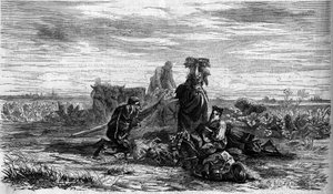 Tobacco cultivation: la recolte. Engraving in Le Monde Illustré n°155 of March 31