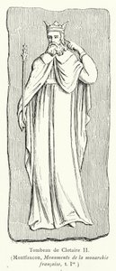 Tomb of Clotaire II by French School