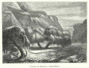 Tomb of Napoleon at Saint Helena (engraving) by French School