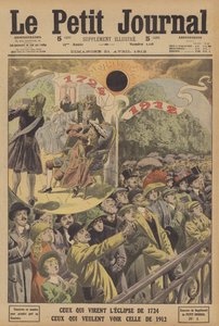 Total solar eclipses in 1724 and 1912 by French School