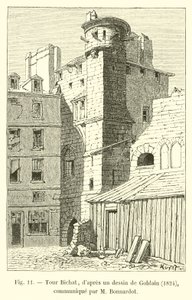Bichat Tower, after a drawing by Goblain, 1824, communicated by Mr. Bonnardot by French School