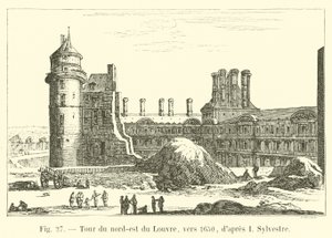 Northeast tower of the Louvre, around 1650, after I Sylvestre by French School