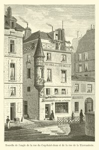 Turret at the corner of Rue du Coq-Saint-Jean and Rue de la Tixeranderie by French School