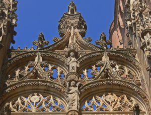 Tracery Above the South Door by French School