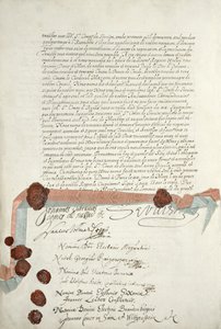 Treaty of Westphalia, signed at Munster, 24th October 1648 by French School
