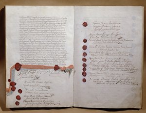 Treaty of Westphalia, signed at Munster 24th October 1648 by French School