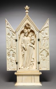 Triptych: The Life of the Virgin by French School