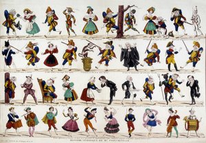 Truthful story of Monsieur Polichinelle. Image of Epinal, 19th century